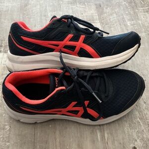 Asics Navy and Coral Athletic Sneakers
